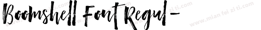 Boomshell Font Regul字体转换